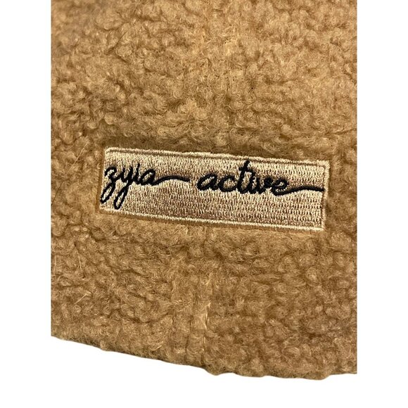 Zyia Active Women's Tan Sherpa Adjustable Baseball Hat Cap AcitveWear Yoga - Picture 2 of 4